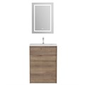 Тумба с раковиной напольная BelBagno KRAFT 39 70 Rovere Tabacco, раковина белая BB-8099-3-70 KRAFT39-700/390-2C-PIA-RT;BB-8099-3-70
