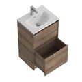 Тумба с раковиной напольная BelBagno KRAFT 39 50 Rovere Tabacco, раковина белая BB-8099-3-50 KRAFT39-500/390-2C-PIA-RT;BB-8099-3-50