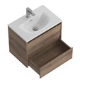 Тумба с раковиной подвесная BelBagno KRAFT 39 70 Rovere Tabacco, раковина белая BB-8099-3-70 KRAFT 39-700/390-2C-SO-RT;BB-8099-3-70