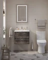 Тумба с раковиной подвесная BelBagno KRAFT 39 60 Pino Pasadena, раковина белая BB-8099-3-60 KRAFT 39-600/390-2C-SO-PP;BB-8099-3-60