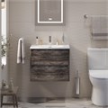 Тумба с раковиной подвесная BelBagno KRAFT 39 60 Pino Pasadena, раковина белая BB-8099-3-60 KRAFT 39-600/390-2C-SO-PP;BB-8099-3-60