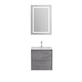 Тумба с раковиной подвесная BelBagno KRAFT 39 50 Cemento Grigio, раковина белая BB-8099-3-50 KRAFT 39-500/390-2C-SO-CG;BB-8099-3-50