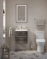Тумба с раковиной подвесная BelBagno KRAFT 39 50 Pino Pasadena, раковина белая BB-8099-3-50 KRAFT 39-500/390-2C-SO-PP;BB-8099-3-50