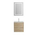 Тумба с раковиной подвесная BelBagno KRAFT 39 50 Rovere Nebrasca Nature, раковина белая BB-8099-3-50 KRAFT 39-500/390-2C-SO-RNN;BB-8099-3-50