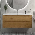 Тумба с раковиной подвесная BelBagno ETNA 120 Rovere Nature, раковина белая BB-8099-120 ETNA-1200-2C-SO-RN-P;BB-8099-120