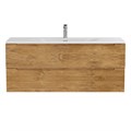 Тумба с раковиной подвесная BelBagno ETNA 120 Rovere Nature, раковина белая BB-8099-120 ETNA-1200-2C-SO-RN-P;BB-8099-120