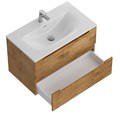 Тумба с раковиной подвесная BelBagno ETNA 90 Rovere Nature, раковина белая BB-8099-90 ETNA-900-2C-SO-RN-P;BB-8099-90