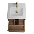 Тумба с раковиной подвесная BelBagno KRAFT 50 Rovere Nebrasca Nature, раковина белая KRAFT-500-2C-SO-RNN;BB500ETL