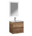 Тумба с раковиной подвесная BelBagno KRAFT 50 Rovere Tabacco, раковина белая KRAFT-500-2C-SO-RT;BB500ETL