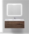 Тумба с раковиной подвесная BelBagno MARINO 110 Rovere Moro, раковина белая MARINO-1100-2C-SO-RW-P;BB1100/450-LV-MR-PR