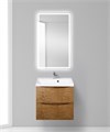Тумба с раковиной подвесная BelBagno MARINO 60 Rovere Nature, раковина белая MARINO-600-2C-SO-RN-P;BB600/450-LV-MR-AST