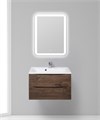 Тумба с раковиной подвесная BelBagno MARINO 75 Rovere Moro, раковина белая MARINO-750-2C-SO-RW-P;BB750/450-LV-MR-PR