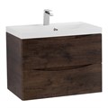 Тумба с раковиной подвесная BelBagno MARINO 70 Rovere Moro, раковина белая MARINO-700-2C-SO-RW-P;BB700/450-LV-MR-AST