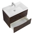 Тумба с раковиной подвесная BelBagno MARINO 70 Rovere Moro, раковина белая MARINO-700-2C-SO-RW-P;BB700/450-LV-MR-AST