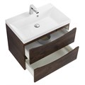 Тумба с раковиной подвесная BelBagno MARINO 70 Rovere Moro, раковина белая MARINO-700-2C-SO-RW-P;BB700/450-LV-MR-AST