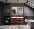MARINO База под раковину подвесная с двумя выкатными ящиками, Rovere Moro, 1200x450x500, MARINO-1200-2C-SO-RW-P MARINO-1200-2C-SO-RW-P