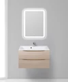 MARINO База под раковину подвесная с двумя выкатными ящиками, Rovere Grigio, 800x450x500, MARINO-800-2C-SO-RG-P MARINO-800-2C-SO-RG-P