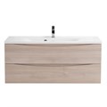 MARINO База под раковину подвесная с двумя выкатными ящиками, Rovere Grigio, 1200x450x500, MARINO-1200-2C-SO-RG-P MARINO-1200-2C-SO-RG-P