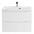 Тумба с раковиной подвесная BelBagno MARINO 60 Bianco Opaco, раковина белая MARINO-600-2C-SO-BO-P;BB600/450-LV-MR-AST