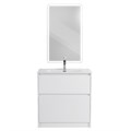 Тумба с керамической раковиной напольная BelBagno KRAFT 80 Bianco Opaco, раковина BB800ETL белая KRAFT-800-2C-PIA-BO;BB800ETL