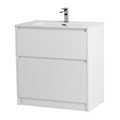 Тумба с керамической раковиной напольная BelBagno KRAFT 80 Bianco Opaco, раковина BB800ETL белая KRAFT-800-2C-PIA-BO;BB800ETL