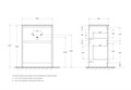 Тумба с раковиной напольная BelBagno KRAFT 39 60 Rovere Tabacco, раковина белая KRAFT39-600/390-2C-PIA-RT;BB600/390ETL