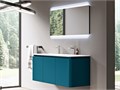 Тумба с раковиной подвесная CEZARES STYLUS 140 Blu Petrolio 55232;50265