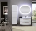 Тумба с раковиной подвесная CEZARES COMFORT 100 Bianco lucido, раковина белая 54281;50149