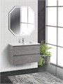 Тумба с раковиной подвесная BelBagno KRAFT 39 80 Cemento Grigio, раковина белая KRAFT 39-800/390-2C-SO-CG;BB800/390ETL