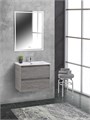 Тумба с раковиной подвесная BelBagno KRAFT 39 70 Cemento Grigio, раковина белая KRAFT 39-700/390-2C-SO-CG;BB700/390ETL
