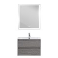 Тумба с раковиной подвесная BelBagno KRAFT 39 60 Cemento Grigio, раковина белая KRAFT 39-600/390-2C-SO-CG;BB600/390ETL