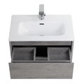 Тумба с раковиной подвесная BelBagno KRAFT 39 50 Cemento Grigio, раковина белая KRAFT 39-500/390-2C-SO-CG;BB500/390ETL