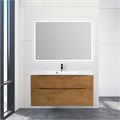 Тумба с раковиной подвесная BelBagno MARINO-H60 110 Rovere Nature, раковина белая MARINO-H60-1100-2C-SO-RN-P;BB1100/450-LV-MR-PR
