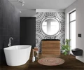 Тумба с раковиной напольная BelBagno ALBANO 100 Rovere Rustico, раковина чёрная ALBANO-1000-2C-PIA-RR;BB1000/455-LV-ART-ALR-NERO