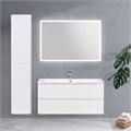 Тумба с раковиной подвесная BelBagno ALBANO 120 Bianco Lucido, раковина белая ALBANO-1200-2C-SO-BL;BB1200/455-LV-MR-ALR