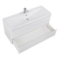 Тумба с раковиной подвесная BelBagno ALBANO 120 Bianco Lucido, раковина белая ALBANO-1200-2C-SO-BL;BB1200/455-LV-MR-ALR