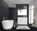 Тумба с раковиной напольная BelBagno ALBANO 120 Bianco Lucido, раковина белая ALBANO-1200-2C-PIA-BL;BB1200/455-LV-MR-ALR