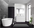 Тумба с раковиной напольная BelBagno ALBANO 120 Bianco Lucido, раковина белая ALBANO-1200-2C-PIA-BL;BB1200/455-LV-MR-ALR
