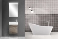 Тумба с раковиной подвесная BelBagno KRAFT MINI 50 Pino Pasadena правосторонняя, раковина белая KRAFT MINI-500/260-1A-SO-PP-R;7045-KL