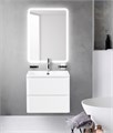 Тумба с раковиной подвесная BelBagno ALBANO 60 Bianco Lucido, раковина белая ALBANO-600-2C-SO-BL;BB600/455-LV-MR-ALR