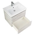Тумба с раковиной подвесная BelBagno ALBANO-CER 60 Rovere Vintage Bianco, раковина белая ALBANO-CER-600-2C-SO-RVB;12060-KL