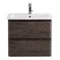 Тумба с раковиной подвесная BelBagno ALBANO-CER 50 Rovere Nature Grigio, раковина белая ALBANO-CER-500-2C-SO-RNG;12050-KL