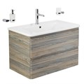Тумба с раковиной подвесная BelBagno ALBANO-CER 80 Pino Scania, раковина белая ALBANO-CER-800-2C-SO-PS;12080-KL