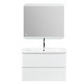 Тумба с раковиной подвесная BelBagno ALBANO-CER 105 Bianco Lucido, раковина белая ALBANO-CER-1050-2C-SO-BL;12105-KL