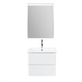 Тумба с раковиной подвесная BelBagno ALBANO-CER 60 Bianco Lucido, раковина белая ALBANO-CER-600-2C-SO-BL;12060-KL