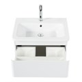 Тумба с раковиной подвесная BelBagno ALBANO-CER 60 Bianco Lucido, раковина белая ALBANO-CER-600-2C-SO-BL;12060-KL