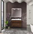 Тумба с раковиной подвесная BelBagno MARINO-H60 80 Rovere Moro, раковина белая MARINO-H60-800-2C-SO-RW-P