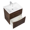 Тумба с раковиной подвесная BelBagno MARINO-H60 70 Rovere Moro, раковина белая MARINO-H60-700-2C-SO-RW-P;BB700/450-LV-MR-AST