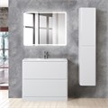 Тумба с раковиной напольная BelBagno ALBANO 100 Bianco Lucido, раковина белая ALBANO-1000-2C-PIA-BL;BB1000/455-LV-MR-ALR