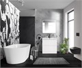 Тумба с раковиной напольная BelBagno ALBANO 90 Bianco Lucido, раковина белая ALBANO-900-2C-PIA-BL;BB900/455-LV-MR-ALR